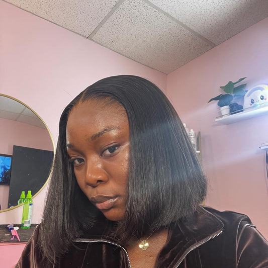 Natural Black Bob Wig