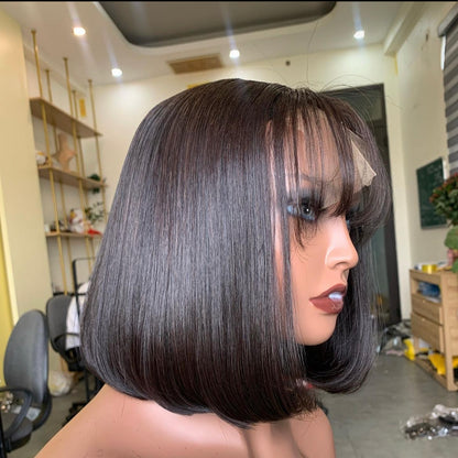 Natural Black Bob Wig